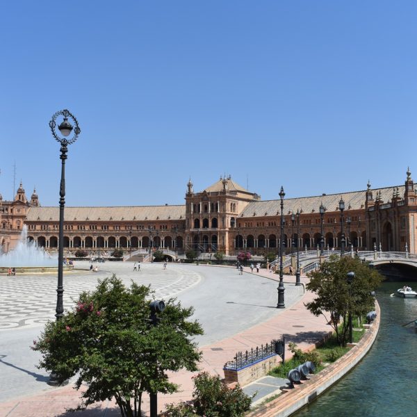 Plaza De España Sevilla Spanje Europa Reizen